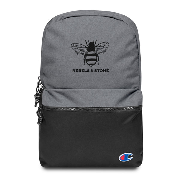 Rebels and Stone Embroidered Champion Backpack