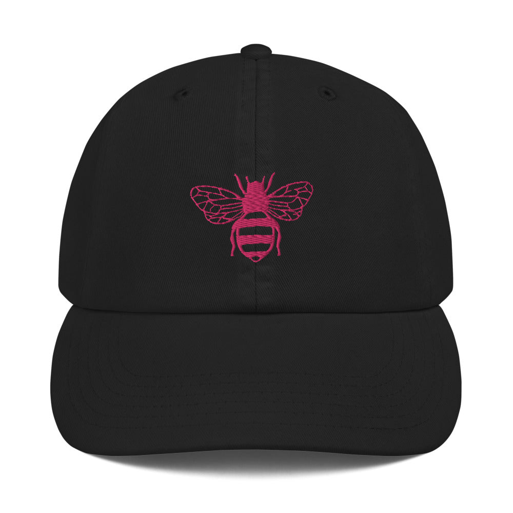 White and Pink R&S "Bee" Champion Dad Cap