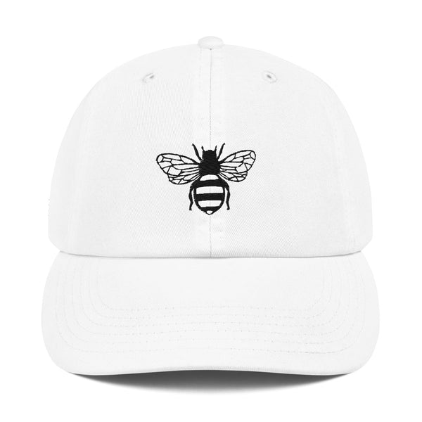 White and Black R&S "Bee" Champion Dad Cap
